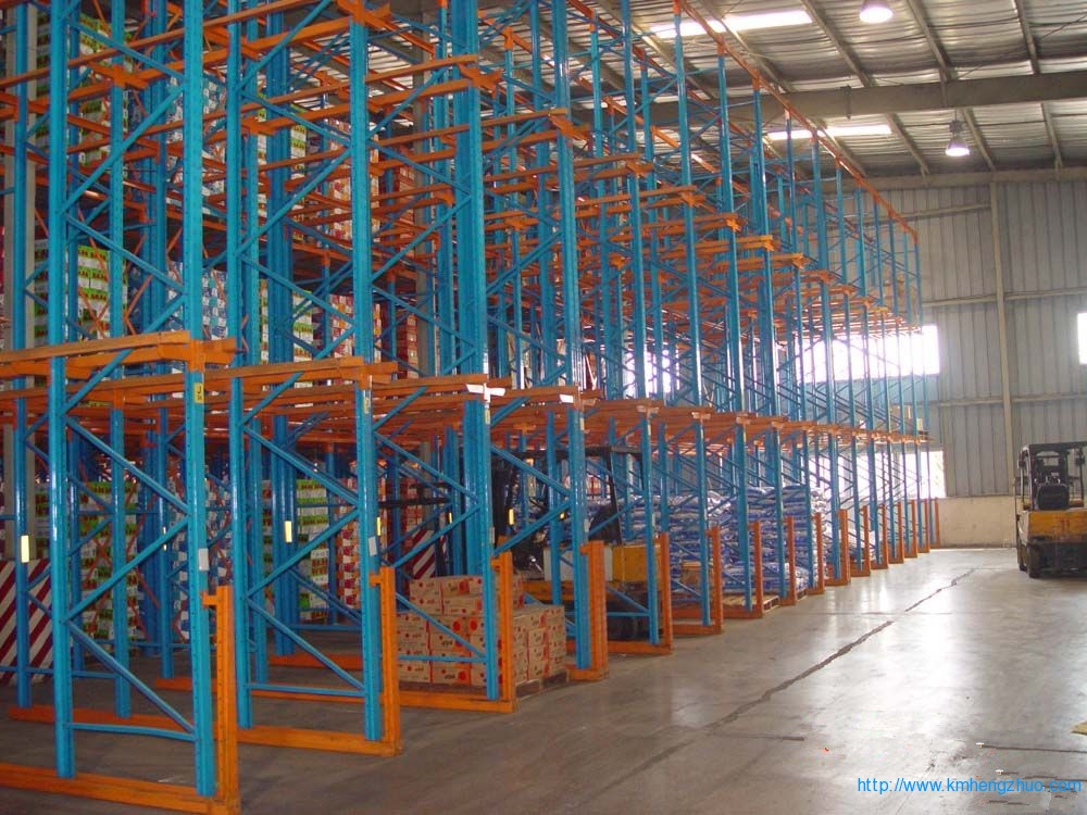 HZ-798型通廊式貨架 通廊式倉庫貨架應(yīng)用案例